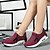 cheap Women&#039;s Sneakers-Women&#039;s Flat Heel Comfort Ankle Strap Athletic Casual Outdoor Zipper Lace-up Tulle Leatherette Summer Winter Black / Burgundy / Green