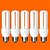 cheap Light Bulbs-5 pcs FSL® E26/E27 T3 3U 15W 760LM 6500K Cool White Light CFL Bulbs (AC220V)