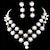 cheap Jewelry Sets-Women&#039;s Imitation Pearl Wedding Party Special Occasion Anniversary Birthday Engagement Gift Alloy Earrings Necklaces