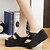 cheap Women&#039;s Sandals-Women&#039;s Shoes Leatherette Spring / Summer Comfort Wedge Heel Zipper White / Black
