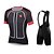 cheap Men&#039;s Clothing Sets-KEIYUEM Men&#039;s Short Sleeve Cycling Jersey with Bib Shorts Black White Green Bike Tights Clothing Suit Waterproof Windproof 3D Pad Sports Clothing Apparel / Stretchy