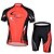 cheap Men&#039;s Clothing Sets-cheji® Men&#039;s Short Sleeve Cycling Jersey with Shorts - Red Blue Bike Shorts Jersey Clothing Suit Breathable 3D Pad Quick Dry Ultraviolet Resistant Sweat-wicking Winter Sports Elastane Fashion