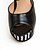 זול סנדלי נשים-נשים נעליים דמוי עור פלטפורמה עקב טריז מפרק מפוצל ל קזו&#039;אל שמלה שחור בז&#039; כחול ורוד