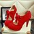 cheap Women&#039;s Heels-Women&#039;s Shoes Leatherette Spring / Summer / Fall Stiletto Heel / Platform Bowknot Black / Beige / Red / Dress