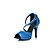 baratos Sapatos de Dança Latina-Mulheres Sapatos de Dança Latina / Sapatos de Salsa Cetim Sandália / Salto Pedrarias / Presilha Salto Personalizado Personalizável Sapatos de Dança Azul / Púrpura / Interior / Espetáculo