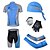 preiswerte Herrenbekleidungs-Sets-Cycling Jersey with Shorts Men&#039;s Short Sleeves Bike Shorts Sleeves Clothing Suits Quick Dry Ultraviolet Resistant Breathable 3D Pad