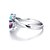 halpa Muotisormukset-Naisten Band Ring Cubic Zirkonia Sterling-hopea Zirkoni Hopeanvärinen Häät Party Korut Heart Rakkaus Vesimies