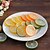 olcso Evőeszközök-20db mesterséges citrom szelet hamis élethű dekoratív műanyag gyümölcs (véletlenszerű szín)