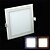 olcso Süllyesztett LED-es lámpák-1pc 12w négyzet alakú led panel fény 60leds meleg / hűvös fehér színű süllyesztett panel világítás ultra vékony lefelé fény a szálloda ac85-265v