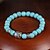 cheap Religious Jewelry-Turquoise Bead Bracelet Love Ladies Birthstones Two-tone Turquoise Bracelet Jewelry Green For Christmas Gifts Casual