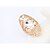 cheap Rings-Women&#039;s Band Ring Golden Black Silver Rhinestone Glass Alloy Party Daily Jewelry