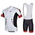 cheap Men&#039;s Clothing Sets-cheji® Men&#039;s Short Sleeve Cycling Jersey with Bib Shorts Bike Bib Shorts Jersey Clothing Suit Breathable 3D Pad Quick Dry Ultraviolet Resistant Winter Sports Elastane Fashion Clothing Apparel