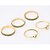 cheap Rings-Women&#039;s Golden Silver Alloy European Fashion Party Daily Jewelry