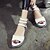 cheap Women&#039;s Sandals-Women&#039;s Shoes  Flat Heel Peep Toe Sandals Outdoor / Dress / Casual White