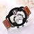 cheap Dress Classic Watches-Men&#039;s Wrist watch Quartz Casual Watch PU Band Charm Black Brown