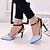 cheap Women&#039;s Sandals-Women&#039;s Shoes Leatherette Spring / Summer Comfort Stiletto Heel Buckle Black / Blue / Pink / Party &amp; Evening / Party &amp; Evening