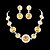 cheap Jewelry Sets-Wedding Bridal Bridesmaid Crystal Necklace Earrings Jewelry Set
