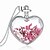 cheap Necklaces-Crystal Pendant - Sterling Silver Heart Necklace For Wedding, Party, Thank You
