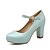cheap Women&#039;s Heels-Women&#039;s Shoes Leatherette Chunky Heel Heels Heels Office &amp; Career / Party &amp; Evening / Casual Black / Blue / Pink / White