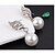 ieftine Seturi de Bijuterii-Pentru femei Diamant sintetic Seturi de bijuterii Colier / cercei femei Perle cercei Bijuterii Auriu / Argintiu Pentru Nuntă Petrecere Zilnic Casual