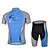 cheap Men&#039;s Clothing Sets-cheji® Men&#039;s Short Sleeve Cycling Jersey with Shorts - Red Blue Bike Shorts Jersey Clothing Suit Breathable 3D Pad Quick Dry Ultraviolet Resistant Sweat-wicking Winter Sports Elastane Fashion