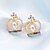 cheap Earrings-Women&#039;s Cubic Zirconia Stud Earrings Drop Earrings Ladies European Fashion Cubic Zirconia Platinum Plated Earrings Jewelry Gold For