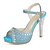 cheap Women&#039;s Sandals-Women&#039;s Shoes Heel Heels / Peep Toe / Platform Sandals / Heels Party &amp; Evening / Dress / Casual Blue / Silver / YX-5