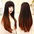 cheap Synthetic Trendy Wigs-Synthetic Wig Straight Straight Wig Medium Length Black Synthetic Hair