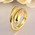 זול Fashion Ring-זהב פליז ציפוי זהב מותאם אישית מסיבה עבודה תכשיטים חמוד