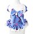 cheap Dog Clothes-Dog Dress Puppy Clothes Bowknot Fashion Dog Clothes Puppy Clothes Dog Outfits Blue Dark Blue Costume for Girl and Boy Dog Cotton XS S M L XL