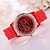 cheap Fashion Watches-Women&#039;s Fashion Watch Casual Watch Quartz Rubber Band Sparkle Black White Blue Red Orange Brown Green Pink
