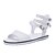 cheap Women&#039;s Sandals-Women&#039;s Shoes  Flat Heel Peep Toe Sandals Outdoor / Dress / Casual White