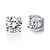 cheap Earrings-Stud Earrings For Women&#039;s Crystal Party Wedding Casual Sterling Silver Crystal Silver Solitaire Round Cut / Daily
