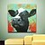 cheap Animal Paintings-Oil Painting Hand Painted - Animals Modern Stretched Canvas