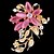 cheap Brooches-Women&#039;s Brooches Flower Ladies Work Casual Fashion Party Opal Brooch Jewelry Pink For Wedding Party Special Occasion Anniversary Birthday