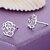 cheap Earrings-Women&#039;s Stud Earrings Hollow Out Flower Ladies Sterling Silver Silver Earrings Jewelry For Wedding Party Daily Casual Sports