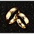 olcso Gyűrűk-Band Ring Szintetikus gyémánt Aranyozott Titán acél Arannyal bevont Sárga arany hölgyek Divat / Női / Nyilatkozat gyűrű