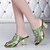 cheap Women&#039;s Sandals-Women&#039;s Shoes Leather Chunky Heel Heels Sandals Party &amp; Evening / Dress / Casual Blue / Green