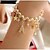 baratos Pulseiras-Women&#039;s Charm Bracelet Leather Bracelet Tower Star Eiffel Tower Ladies fancy Party Leather Bracelet Jewelry White / Black / Pink For