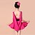 cheap Latin Dancewear-Latin Dance Dresses Performance Spandex / Milk Fiber Flower Dress / Belt