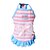 cheap Dog Clothes-Dog Shirt / T-Shirt Dress Dog Clothes Stripe Blue Pink Cotton Costume For Pets Women&#039;s Fashion