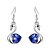 cheap Earrings-Women&#039;s Crystal Drop Earrings - Crystal, Silver Plated Swan Rose / Green / Blue For Party Daily Casual