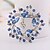 cheap Brooches-Women&#039;s - Rhinestone, Imitation Diamond Luxury, European, Fashion Brooch Pink / Navy / Light Blue For Party / Daily / Casual