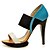 cheap Women&#039;s Sandals-Women&#039;s Shoes Leatherette Stiletto Heel Heels / Platform Sandals Office &amp; Career / Dress / Casual Blue / Yellow