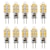 abordables Ampoules LED double broche-10 pièces 2.5 W LED à Double Broches 250 lm G4 T 14 Perles LED SMD 2835 Décorative Blanc Chaud Blanc Froid Blanc Naturel 220 V 12 V