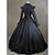 cheap Historical &amp; Vintage Costumes-Victorian Medieval Costume Women&#039;s Dress Party Costume Masquerade Vintage Cosplay Satin Cotton Long Sleeve Long Length