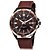 cheap Sport Watches-Men&#039;s Wrist Watch Leather Black / Brown Calendar / date / day Analog Luxury - Black Brown Two Years Battery Life / Maxell2025