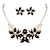 preiswerte Schmucksets-Schmuckset Halskette / Ohrringe For Damen Synthetischer Diamant Party Hochzeit Alltag Aleación Blume Goldfarben / Täglich