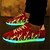 preiswerte Sneaker für Herren-Herrn Schuhe Leinwand Frühling / Sommer / Herbst Komfort / Leuchtende LED-Schuhe 10.16-15.24 cm Schwarz / Rot