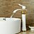 cheap Bathroom Sink Faucets-Bathroom Sink Faucet - Waterfall Ti-PVD Centerset Single Handle One HoleBath Taps / Brass